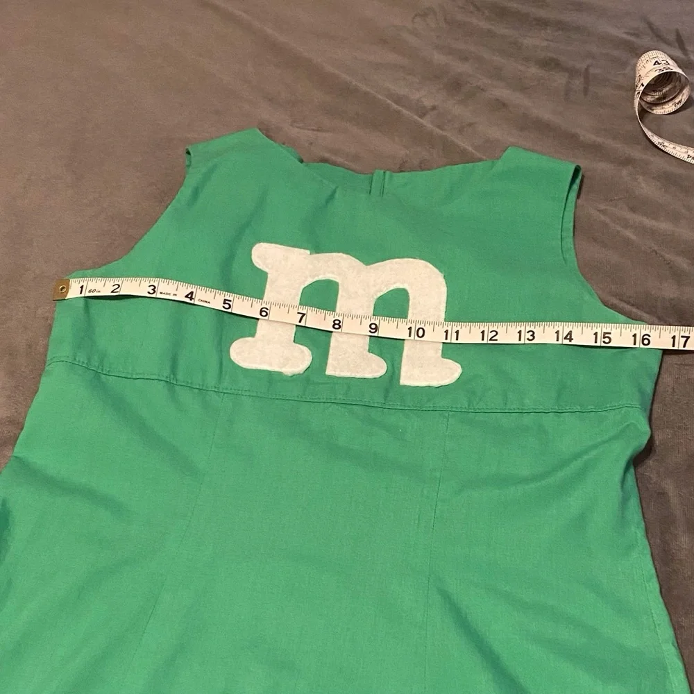 Halloween Green M&M Dress, Handmade Girl Size 14-16 (estimated)